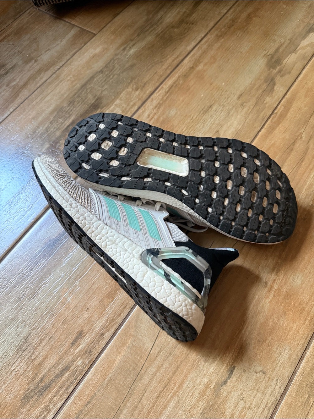 adidas Ultra Boost 20 Grey Frost Mint Sneakers FV832 - Picture 3 of 6